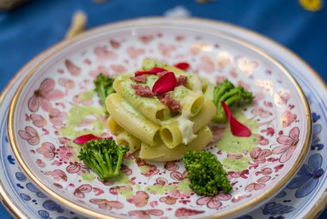 Maccheroni al gorgonzola e broccolo calabrese