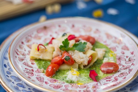 Mezzi Paccheri Baccalà e Pomodorini Corbarini